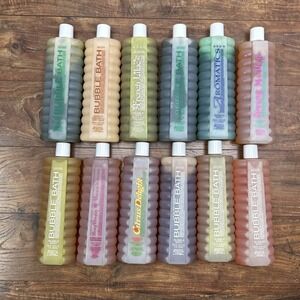 Lot of 12 VTG 1996-2000 Avon Bubble Bath 24 oz‎ Peach Lilac Aloe Pink Gold Peony